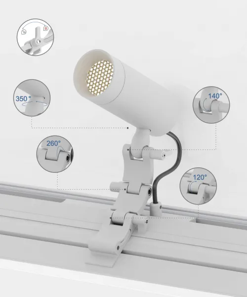 Éclairage sur rail 24 V